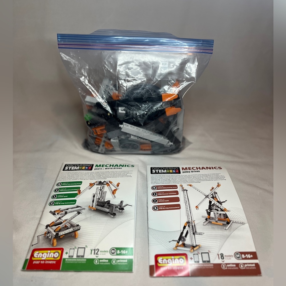 ENGINO Discovering Stem Mechanics Gear & Worn Drives Kit  And Pulley Drives